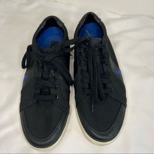Polo Ralph Lauren Hugh Men's Black/Blue Fashion Sneaker 11.5D